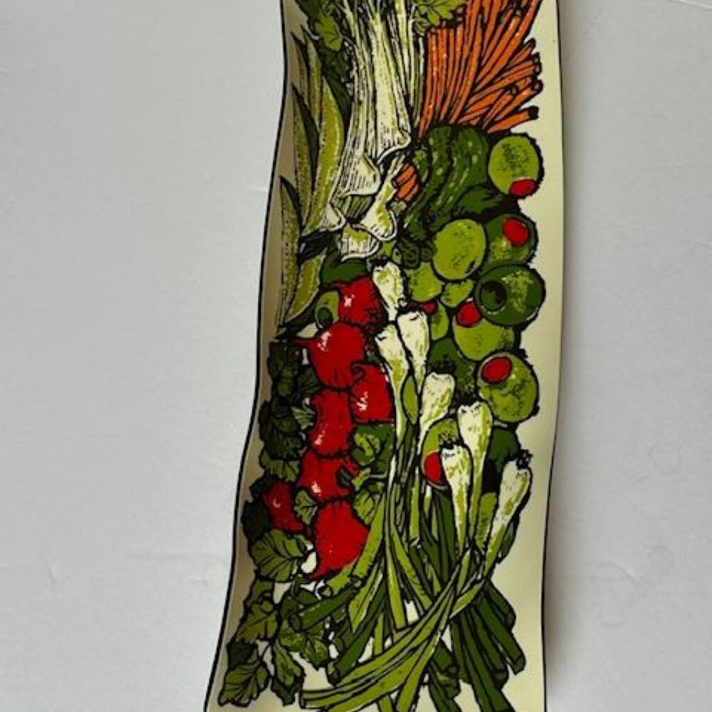 VTG Stotter 1970'sVegetable Celery Serving Tray 15" by 5" Melamine Retro Kitchen